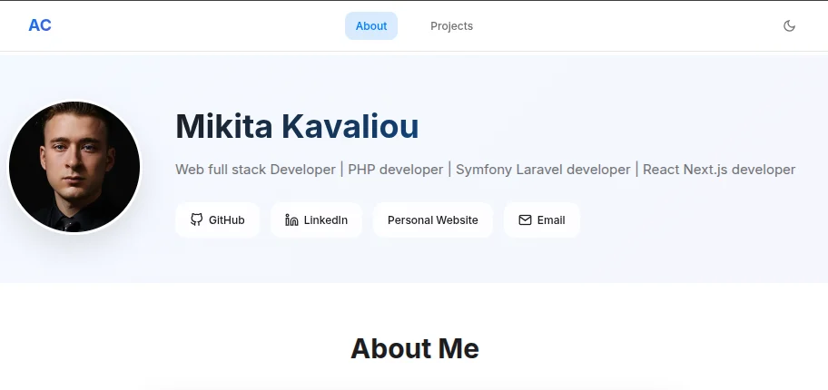 Personal Portfolio Website